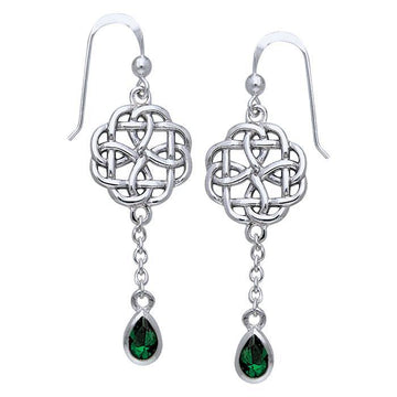 Celtic Knotwork Silver Earrings TER122 - Jewelry